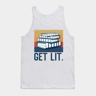 Writer Get Lit Writing Novel Book Tank Top